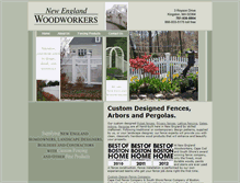 Tablet Screenshot of newenglandwoodworkers.com